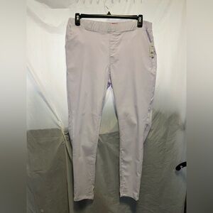 United heart white womens mid rise pants 14w